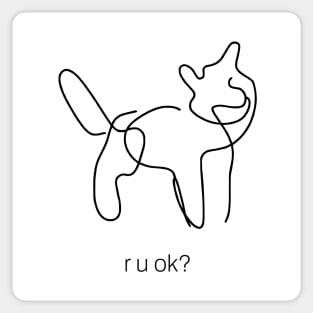 r u ok Sticker